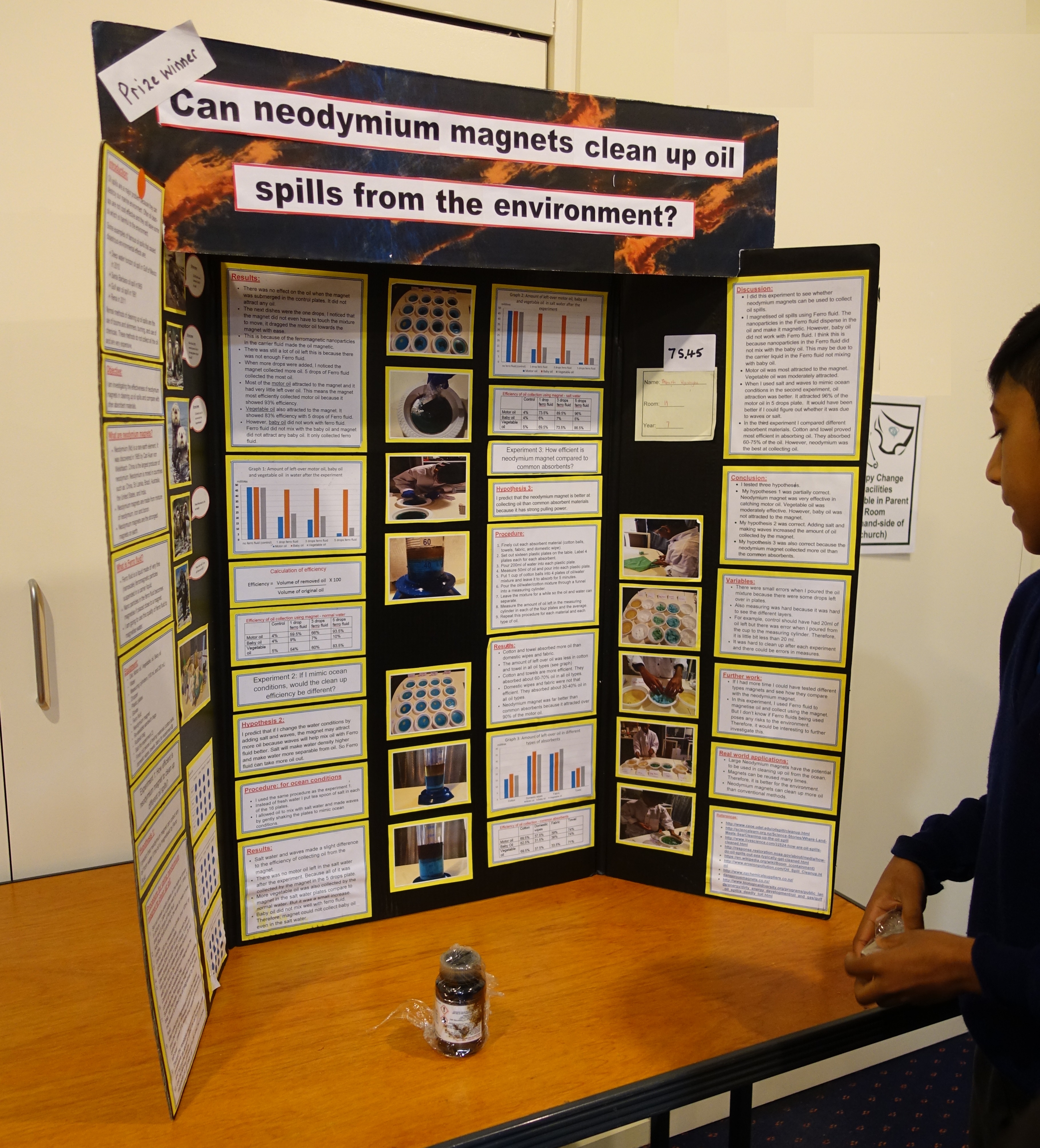 Students presenting a project