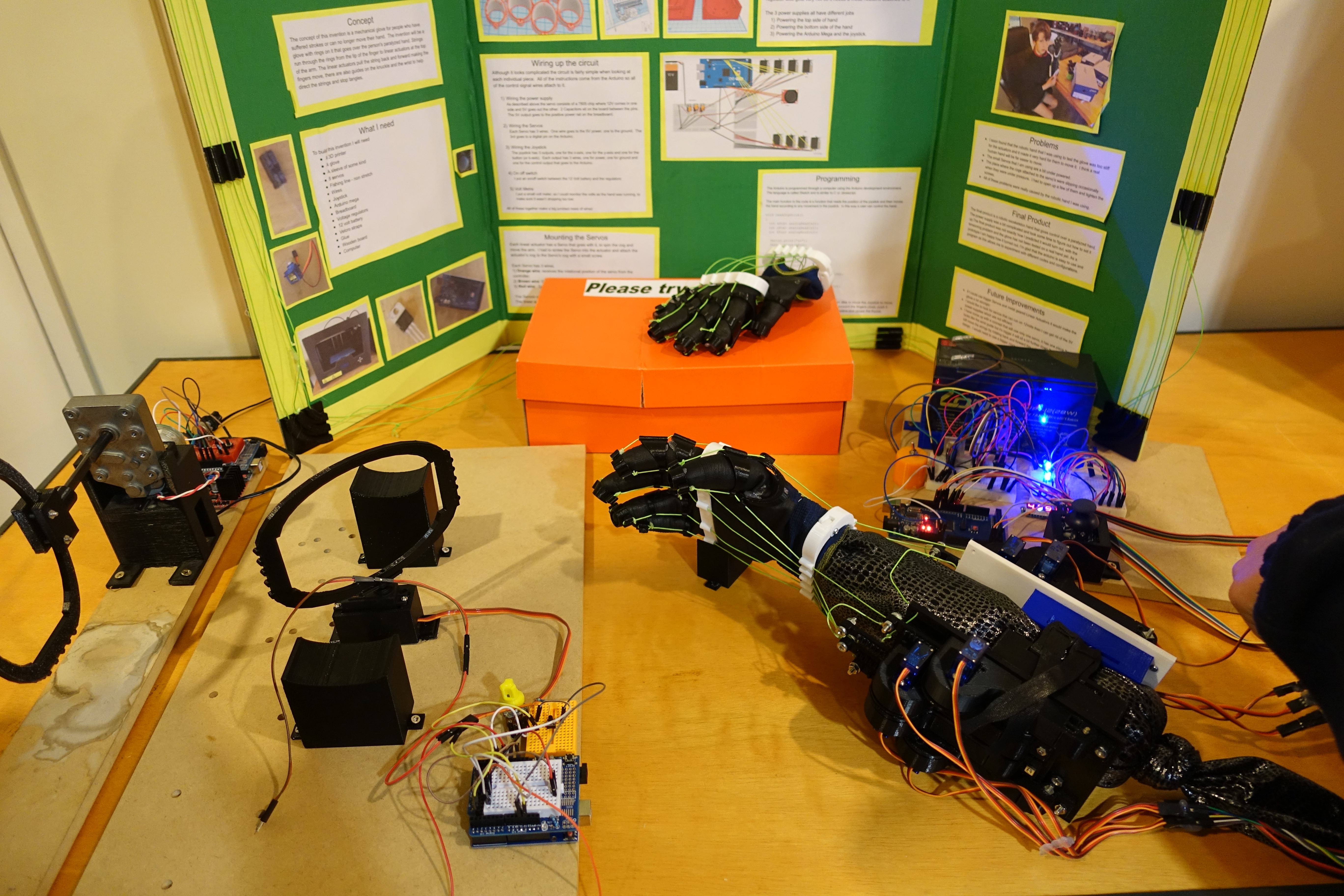 Students presenting a project